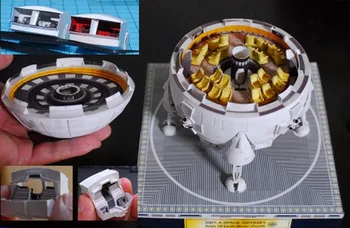 DIY Papercraft Kos 1B hold űrhajó 3D-s High Szimulációs Térben Papír Modell Kézzel készült Játék 3