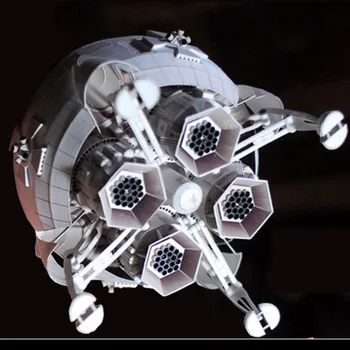 DIY Papercraft Kos 1B hold űrhajó 3D-s High Szimulációs Térben Papír Modell Kézzel készült Játék 4