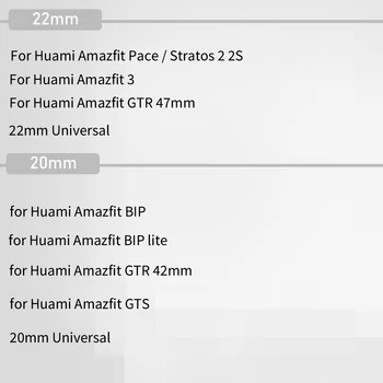Rozsdamentes Acél Zenekar a Xiaomi Huami Amazfit GTR 47/42mm Fém Karkötő Heveder Amazfit Stratos 3 GTS Bip Watchband Öv 20/22mm 5