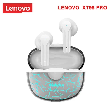 Lenovo XT95 Pro Bluetooth Fülhallgató 9D HIFI Hang Sport Vízálló TWS Vezeték nélküli Fülhallgató, Mikrofon iPhone Xiaomi Fejhallgató