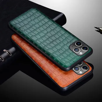 Luxus Krokodil Bőr tok iPhone 11 12 13 mini Pro XR XS Max X 6 6 7 8 Plusz hátlap az iphone 11 12 13 pro-ügy