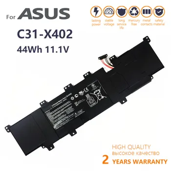 Valódi C31-X402 Eredeti laptop Akkumulátor Asus VivoBook S300CA S400 S400E S400CA S500CA 11.1 V 44WH eredeti batteria