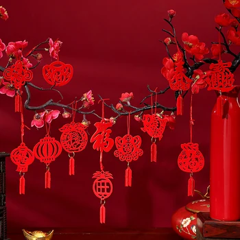 8db/csomag Kínai Új Év Lámpás Medál Kínai Új Év Dekoráció Tavaszi Fesztivál Szobában Lógott, Dekoráció Ajándék