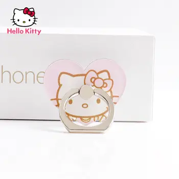 Hello Kitty Személyiség Kreatív Gyűrűs Csat Konzol Rajzfilm Asztali Mobiltelefon Tartó, Aranyos, 360 Fokban Elforgatható