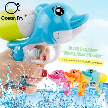 Baba Fürdő Játékok Vízi Pisztoly Spray Zuhany Gyerekek Strand Vízipisztoly Delfin Szorítani Fürdőszoba Ajándék Bébi Játék Nagykereskedelmi Brinquedos