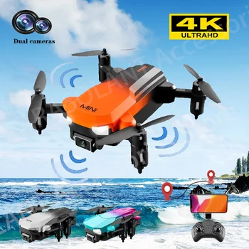 ÚJ KK9 Mini Drón 4K HD Dual Kamera WIFI FPV Akadály Elkerülése Magasság tart Helicopt Szakmai Quadcopter Játékok Fiúknak 0