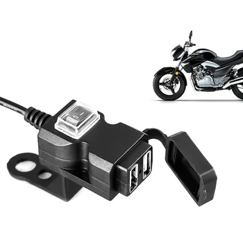 Motoros Kormány a Mount USB Port Telefon Töltő Kapcsoló Könnyen Telepíthető, A HONDA XL1000 V XL1000 Varadero SH300 CRF1000L