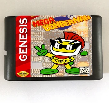 Mega Bomber Man Játék Patron Legújabb, 16-bites Játék Kártya Sega Mega Drive / Genesis Rendszer