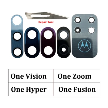 Új Kamera Üveg Motorola Moto Egy Látomás Zoom Hyper Fusion Hátsó Hátsó Kamera üveg Lencse Ragasztó Ragasztó