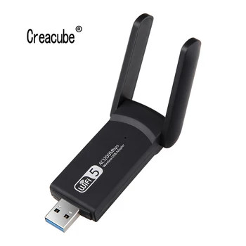 Creacube USB 3.0 AC 1200M 1900M Wifi Adapterrel Dual Band 5G 2.4 G 802.11 AC Wifi Kettős Antenna Adapter Hálózati Kártya Laptop PC