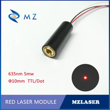 Állítható fény helyszínen lézer modul 635nm 5mw Ipari APC Vezet TTL Red dot Lézer Modul 0