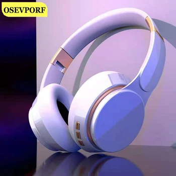 Divatos Fejhallgató Bluetooth Headset Fehér Aktív zajcsökkentés Fülhallgató Vezeték nélküli HD, Sztereó Összecsukható Mic Sport Zenét Fülhallgató
