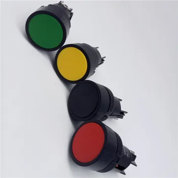 1db 22mm Pillanatnyi Nyomógomb Kapcsoló Piros, Zöld, Kék, Sárga, Fekete, Fehér, Normál Nyitott/normál Közel XB2-EA142 XB2-EA131