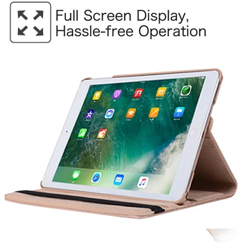 360 Fokos Forgatható Bőr Smart Cover tok Apple iPad 7.9