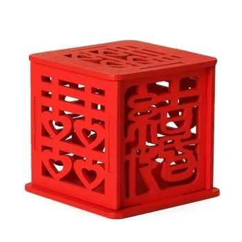 Kínai vörös fából készült édesség doboz