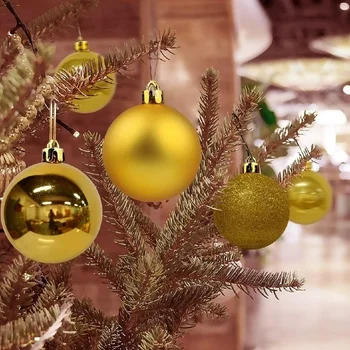 24 Db 3cm karácsonyfa Lóg a Csecsebecse Golyókat, Karácsony, Karácsonyi, szilveszteri Buli Itthon függő Csepp Dísz Dekoráció 5