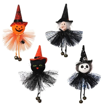 2021 Hallowen Lógó Dísz Gyerekek Szívességet Rajzfilm Boszorkány Macska Ghost Design Kellékek, Dekorációk, Halloween Haza Fél Ellátás