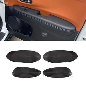 A Honda XRV Vezel H-RV 4db Mikroszálas Bőr Belső Ajtó Karfa Panel Fedél Védelmi Berendezés