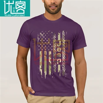 Amerikai Zászló Terepszínű Dzsippel T-Shirt 2020-As Nyári férfi Rövid Ujjú T-Shirt 5