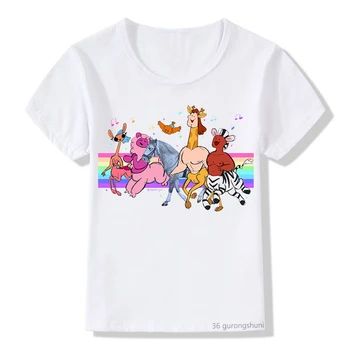 T-shirt a fiúk/lányok anime rajzfilm kentaur világ grafikus nyomtatott a fiúk póló nyári divat, zene, rajzfilm girls t-shirt maximum
