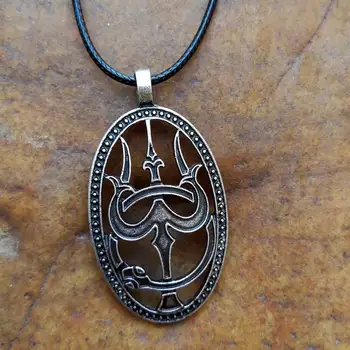 1db trishula, valamint ouroboros viking amulett nyaklánc ékszer shiva szigonyt, majd kígyó medál nyaklánc sanlan ékszerek