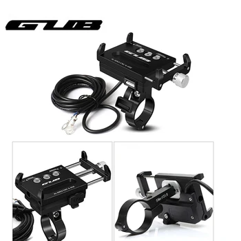 GUB Kerékpár Telefon tulajdonosa Alumínium Ötvözet USB Chargerable MTB Országúti Kerékpár Moto GPS Okostelefon Tartó állványt 4-6.7