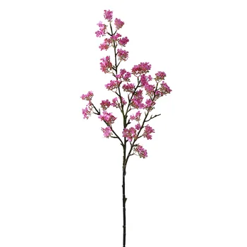 85cmSimulation Kis Virágos Cseresznye Virág Csokor 4 Villát Haza nappaliban Asztal Dekoráció Esküvői Hamis Artifical Virágok 4