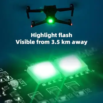 Drón Éjszakai Járat Led Fotózás Töltse Lámpa Lámpa Lámpa Kiegészítő Repülő Fényszóró Akkumulátor Villogó Jel Lámpa 4