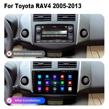 2G+32G Toyota RAV 4 RAV4 XA30 2005 - 2013 autórádió 2 din Multimédiás Navigációs Android 2din Autoradio CarPlay Sztereó 1
