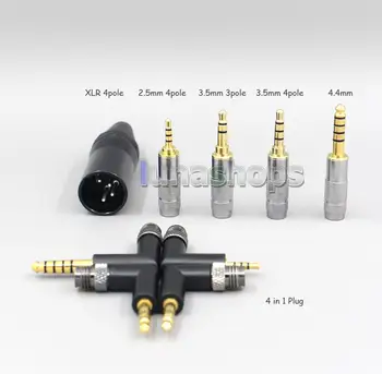 16 Core OCC Aranyozott Fonott Fülhallgató Kábel Audio-Technica ATH-ADX5000 ATH-MSR7b 770H 990H A2DC Fejhallgató LN007385 2