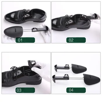 1 Pár Állítható Cipő Hordágyat Tartós, Tömör Fekete Cipő Fa Unisex Műanyag Csizma Cipő Kapus Bővítő Extender Cipő Támogatás