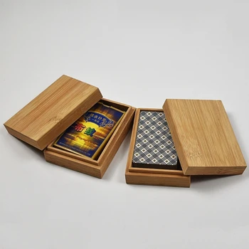 Bambusz Kártya Tároló Doboz Asztal Póker Kártya, Doboz, Konténer Esetben Tarot Doboz 1