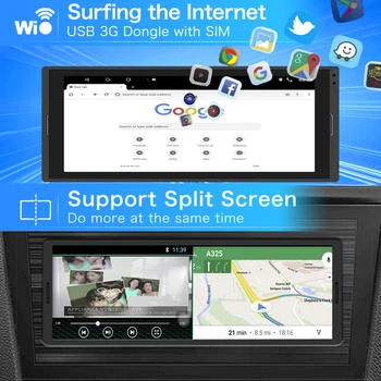 SingleDin Andoid 1din autórádió GPS Autoradio Multimédia Lejátszó 6.9 hüvelykes Érintőképernyős Navigációs Wifi 1Din Sztereó Vevő 1