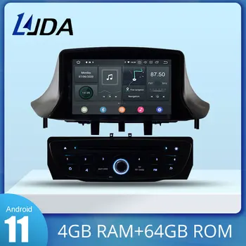 LJDA Android 10.0 Autós DVD-Lejátszó Megane 3 Fluence 2009-2015 1 Din autórádió Multimédia GPS Sztereó Audio 4g+64g dsp Carpaly 0