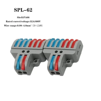5/10db/ SPL-42/62 Mini Push-in csatlakozó Blokk Gyors Vezeték Csatlakozó Univerzális Vezeték Kábel Csatlakozó