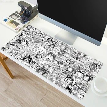 Mausepad Szexi Ahegao Aranyos Egér Pad Anime Íróasztal Kiegészítők, Gamer Billentyűzet Mat Laptop Mousepad Xxl Deskmat Szőnyeg Pc Párna