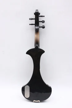 Yinfente elektromos hegedű 4/4 Teljes Méret Fekete hegedű Szakmai Ébenfa szerelvények Esetben Íj 1