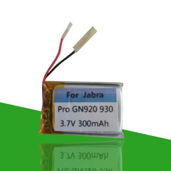 3.7 V 300mAh Akkumulátor Jabra Pro GN 920 925 930 935 Vezeték nélküli Bluetooth Fejhallgató Fejhallgató Újratölthető Aksija Akkumulátor, AKKU