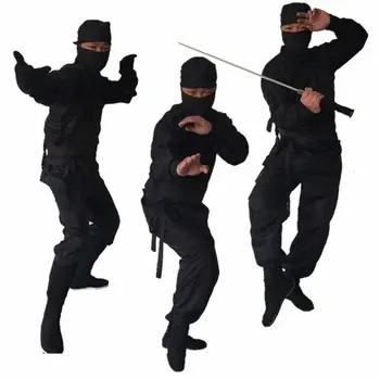 A kínai kung-fu jelmezes álarcos gyilkos éjszakai alatt ninja jelmez, mind a férfiak, mind a nők
