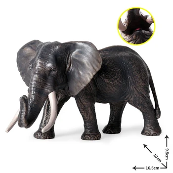 Akció Ábra Szimuláció Elefánt Vadállat Játékok Szilárd PVC Mesterséges Elefánt Megismerés Modell, Játék, Gyermek, Oktatási Játékok Ajándék 4