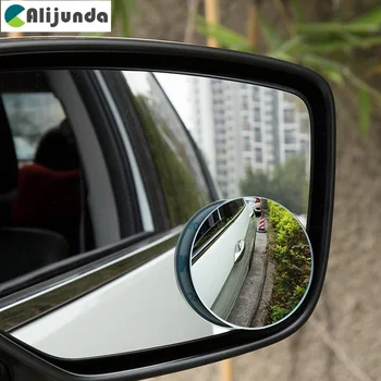 2 Db 360 Fokban keret nélküli Visszapillantó tükör holttér kis kerek tükör, Volkswagen vw POLO Tiguan Passat Golf