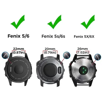 Szilikon Watchband a Garmin Fenix 5 5X 3 3HR 6X 6 6 Pro S60 MK1 Csuklópántot gyorskioldó 26 22 20 MM 3