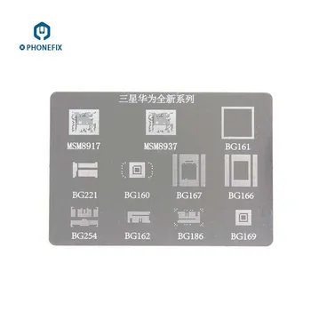 PHONEFIX Qualcomm Sorozat BGA Reballing Stencil Sablon iPad A96 MSM8917 Samsung Huawei MSM8992 LG BGA IC Chip Javítás 1