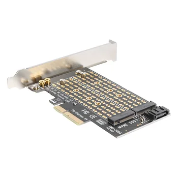 ALLOYSEED M. 2 NVME Hozzá A Kártya PCIE M2/M. 2 SATA Adapter NGFF PCIe NVMe M Gomb B Gomb M+B Gombot, SSD, PCI-E 3.0 X4 bővítőkártya