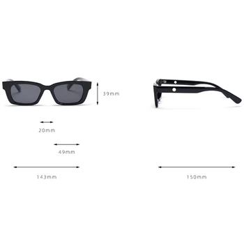 Swanwick, hatósági kis téglalap napszemüveg női retro napszemüvegek férfi TR90 polarizált divat fekete barna fél 2021 koreai stílus 5