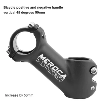 MEROCA Kerékpár Pozitív, mind a Negatív 45 Fokos Kormány Kelő 31.8x90mm MTB Országúti Kerékpár Kormány Cső 28.6 Villa Heighteners