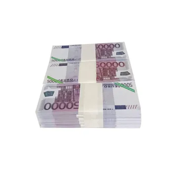 80pcs Papír Mennyország a Pokol bankjegyek Őse Pénzt Replika 50000 EURÓ Vicc Ajándék Tiszteletére Ősei Kézműves