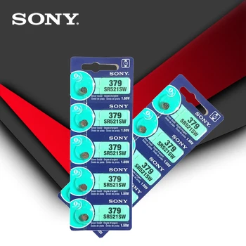 15pcs Sony 100% Eredeti 379 SR521SW D379 SR63 V379 AG0 Óra Akkumulátor Gomb, gombelem JAPÁNBAN KÉSZÜLT 100% Eredeti Márkanév 2