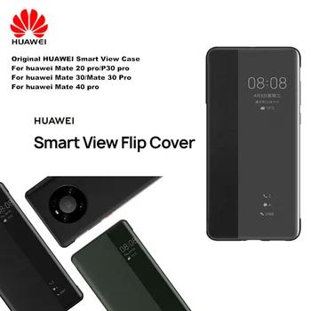 Eredeti Huawei Smart View Cover Telefon Védelme Fedezni Haver 20 pro/P30 pro/Haver 30 Pro/Haver 40 pro Flip tok Automatikus Alvó
