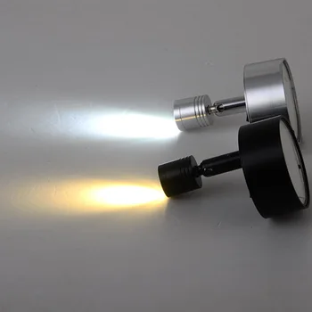 Beltéri 3W LED Kép Lámpa elemes Lámpa Gombot Olvasás Reflektorfénybe Vezeték nélküli ékszerbolt Ezüst/Fekete Kagyló 1